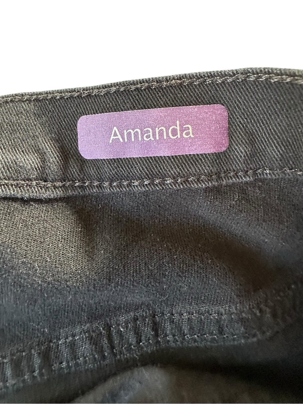 Gloria Vanderbilt Black High-Rise Straight Jeans 22W - Picture 3 of 14